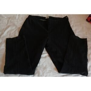Chico's Jeans Womens Size 2.5 Regular Black Side Zip Closure Denim Pants Stretch